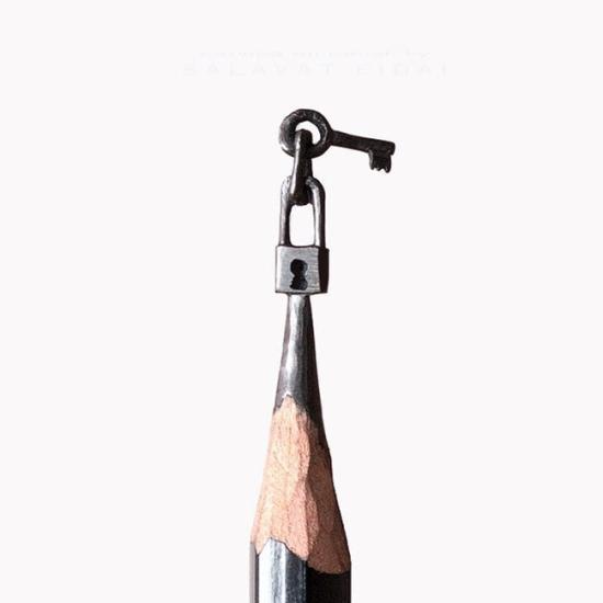 鉛筆尖雕塑，你想象不到的美(圖)