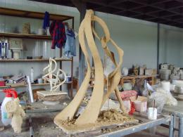 hj1714 不銹鋼雕塑—舞 小稿_青島國際服裝城不銹鋼雕塑、石雕、玻璃鋼雕塑_濱州宏景雕塑有限公司