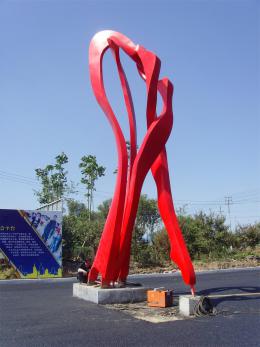 hj1729 不銹鋼雕塑—舞_青島國際服裝城不銹鋼雕塑、石雕、玻璃鋼雕塑_濱州宏景雕塑有限公司