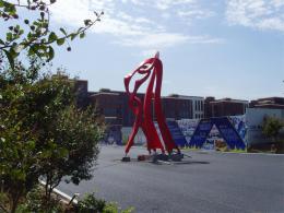 hj1732 不銹鋼雕塑—舞_青島國際服裝城不銹鋼雕塑、石雕、玻璃鋼雕塑_濱州宏景雕塑有限公司