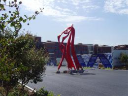 hj1733 不銹鋼雕塑—舞_青島國際服裝城不銹鋼雕塑、石雕、玻璃鋼雕塑_濱州宏景雕塑有限公司