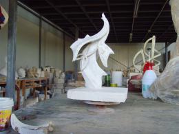 hj1748 不銹鋼雕塑—凌空之剪 小稿_青島國際服裝城不銹鋼雕塑、石雕、玻璃鋼雕塑_濱州宏景雕塑有限公司